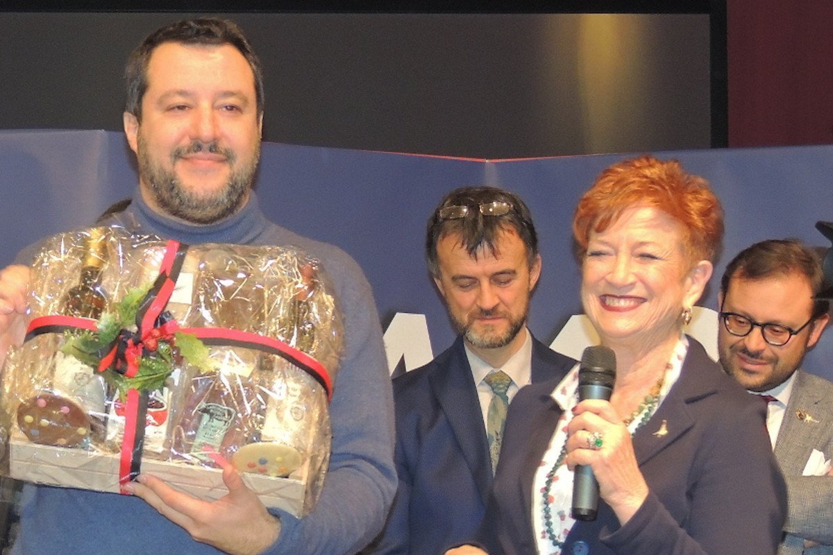 Matteo Salvini e Marialice Boldi