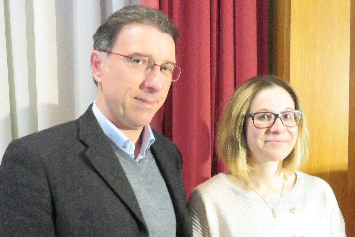 Albert Lanièce ed Elisa Tripodi il giorno della loro elezione, il 5 marzo 2018