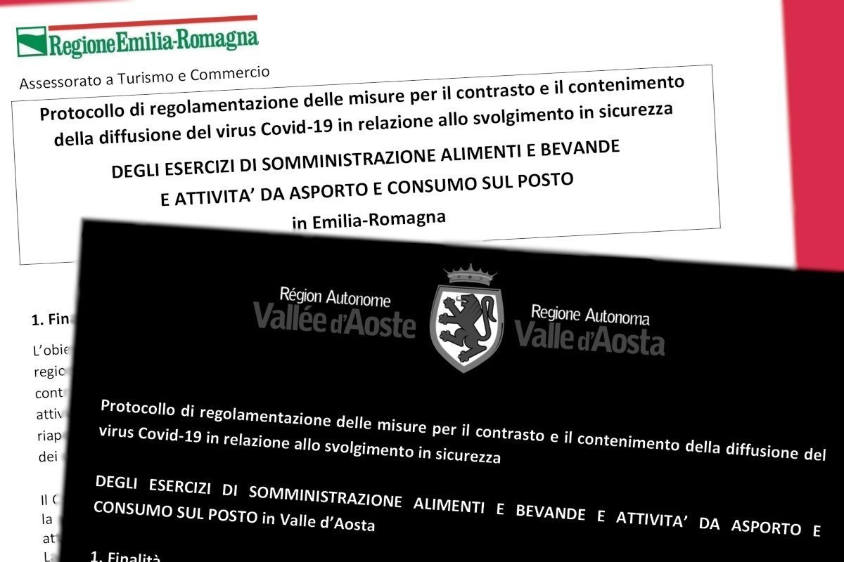 Il protocollo di sicurezza adottato in Valle d’Aosta per i ristoranti ed i bar arriva dall’Emilia-Romagna: ecco le (poche) differenze