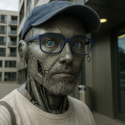 Il direttore in versione robotica (immagine realizzata con la AI)