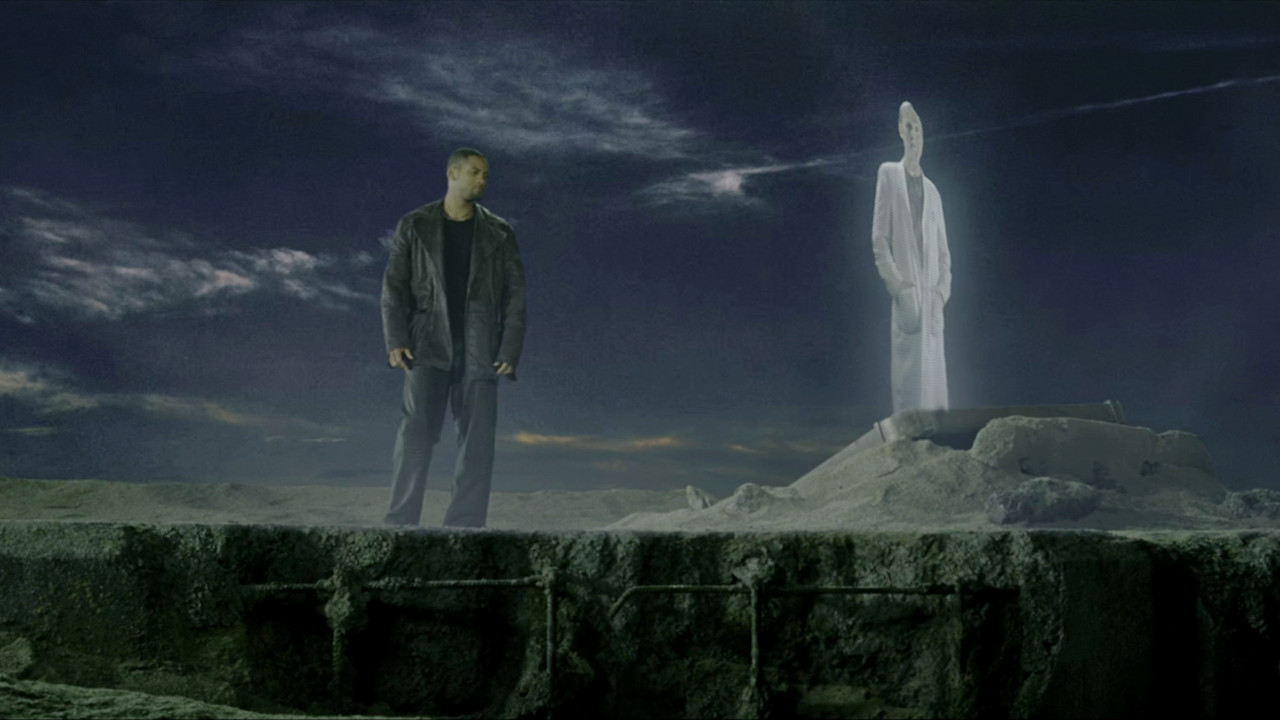 Will Smith (Del Spooner) e James Cromwell (Alfred J. Lanning) nel film 'Io, robot' che anticipa l'intelligenza artificiale (© 2004 20th Century Fox)