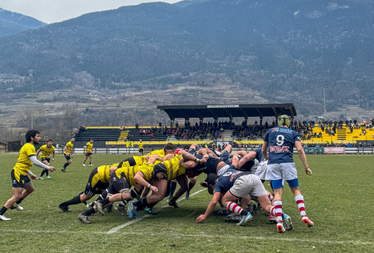 Lo Stade Valdôtain nell'ultima partita di campionato ad Aosta