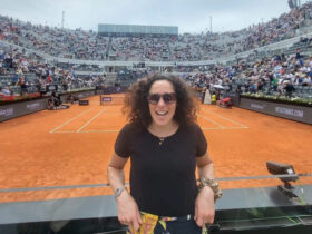Federica Brignone agli Internazionali d'Italia di tennis