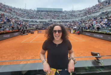 Federica Brignone agli Internazionali d'Italia di tennis