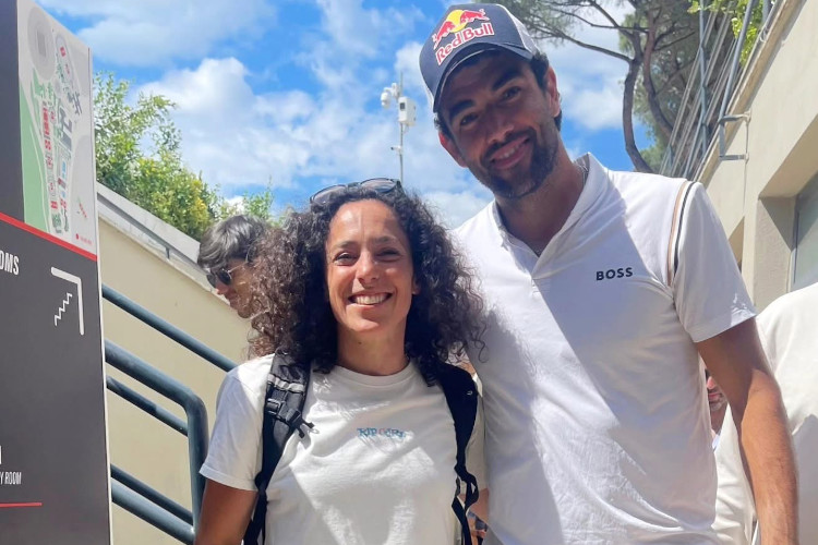 Federica Brignone con Matteo Berrettini