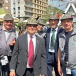 Alpini valdostani all'Adunata nazionale di Biella con il deputato Franco Manes