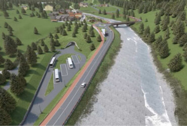 Il rendering del progetto della 'Sertec' per la riqualificazione di Valnontey a Cogne