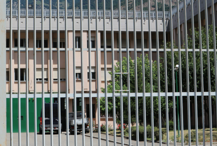 L'ingresso principale della Casa circondariale di Brissogne