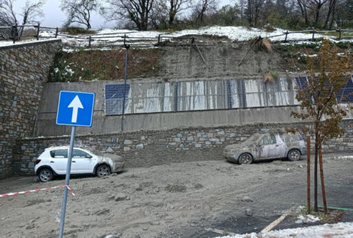 I danni provocati a Saint-Christophe dal maltempo di aprile