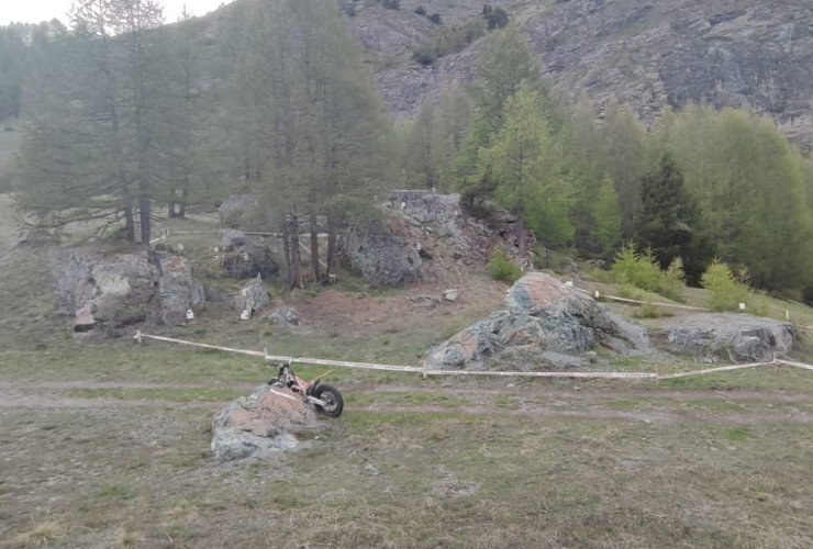 La zona che sarà interessata dalla gara del campionato interregionale di trial