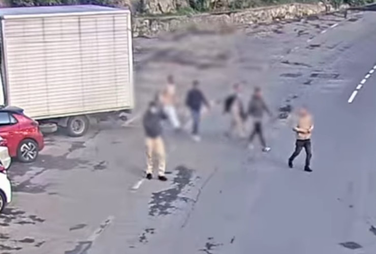 Gli immigrati ed i trafficanti ripresi dalle telecamere della Polizia di frontiera