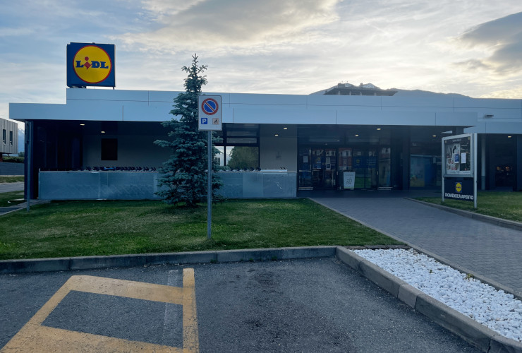 Il supermercato Lidl di Saint-Christophe