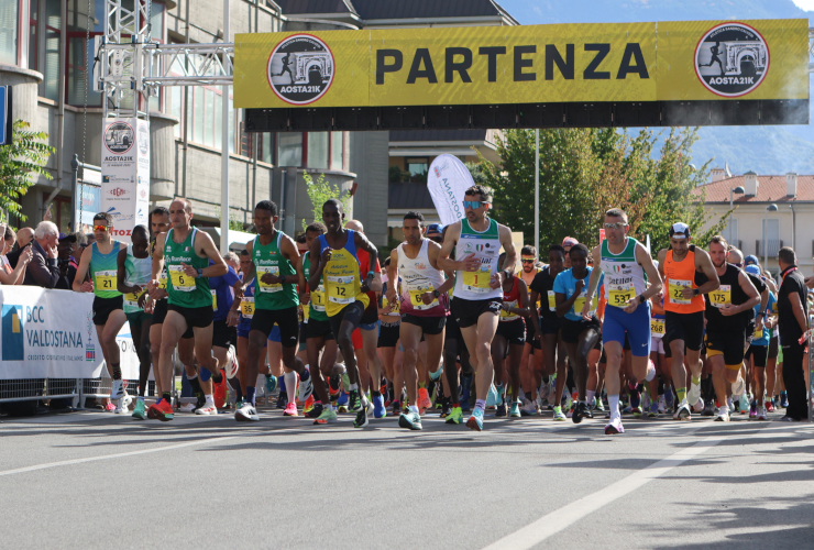 La partenza della Aosta 21K