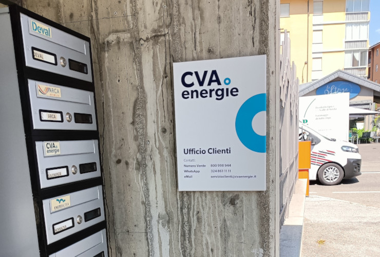 L'ingresso della sede di Aosta di CVA