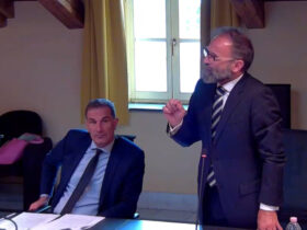 Giovanni Girardini in Consiglio comunale ad Aosta