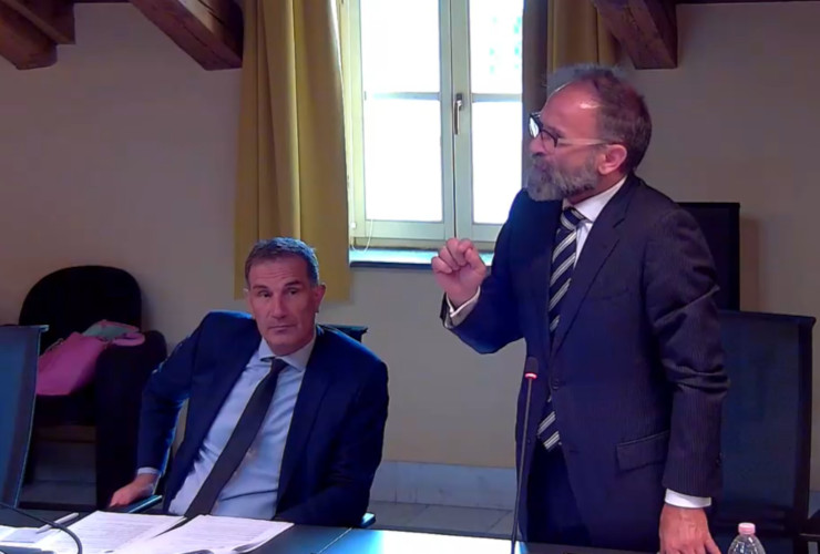 Giovanni Girardini in Consiglio comunale ad Aosta