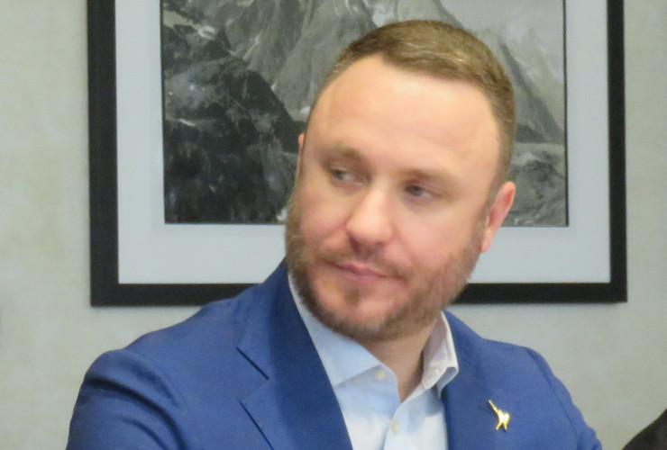 Andrea Manfrin, capogruppo della Lega in Consiglio Valle