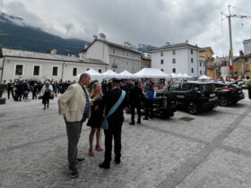 La festa dei Carabinieri ad Aosta, in piazza Giovanni XXIII