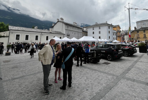 La festa dei Carabinieri ad Aosta, in piazza Giovanni XXIII