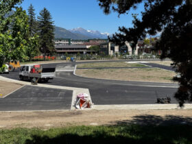 I lavori al campo Tesolin di Aosta