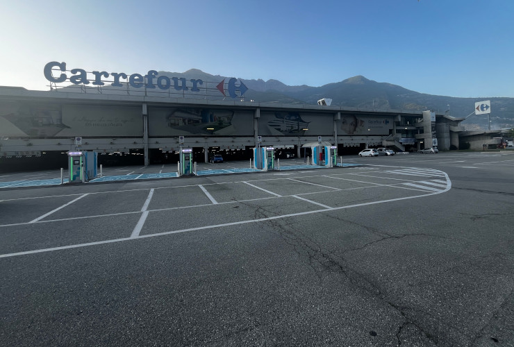L'ipermercato 'Carrefour' di Pollein
