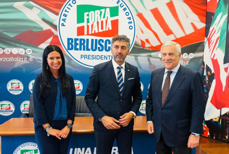 Emily Rini, Marco Sorbara ed Antonio Tajani