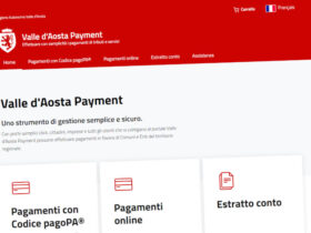 La homepage del portale VdAPay