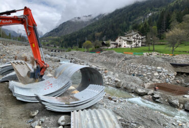 I lavori in corso a Gressoney-Saint-Jean
