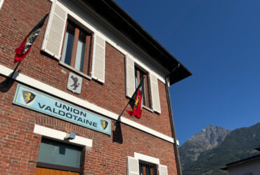 Uno scorcio della sede centrale dell'Union Valdôtaine