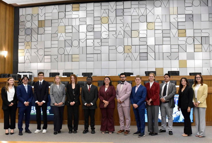 La delegazione straniera all'ottava edizione del Conseil des Jeunes Valdôtains
