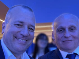 Alessandro Urzì con Alberto Zucchi, coordinatore valdostano di Fratelli d'Italia