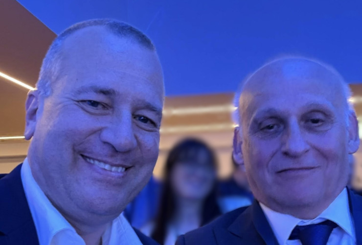 Alessandro Urzì con Alberto Zucchi, coordinatore valdostano di Fratelli d'Italia