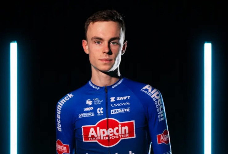 Louis Kitzki nell'immagine ufficiale della squadra Alpecin–Deceuninck Development