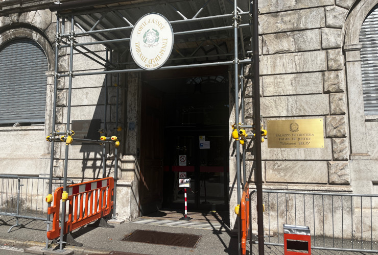 Il Tribunale di Aosta aperto nella giornata di domenica 24 agosto