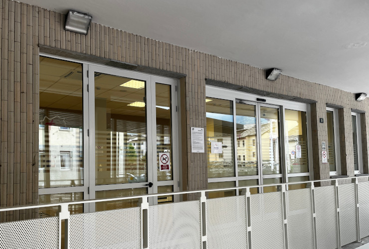 L'ingresso della Casa della comunità di Aosta