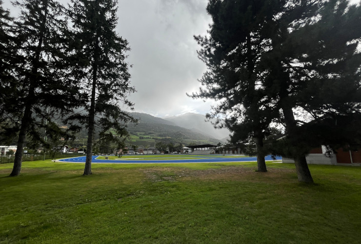 La nuova pista di atletica a fianco del Palaindoor