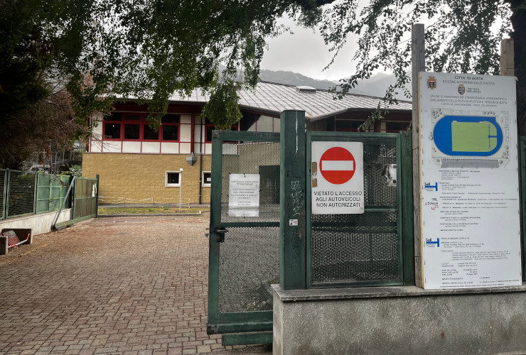 L'ingresso di Palaindoor di Aosta