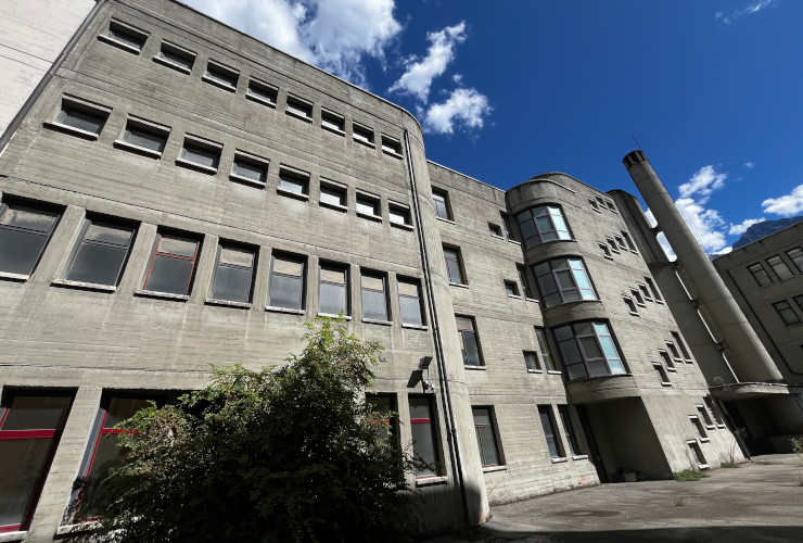 La scuola di via Torino ad Aosta, che ospitava il Liceo Regina Maria Adelaide