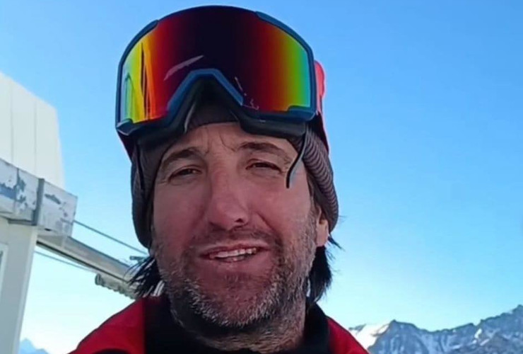 Christian Herin quando operava come maestro di sci