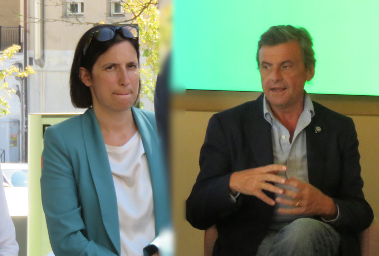Elly Schlein e Carlo Calenda ad Aosta