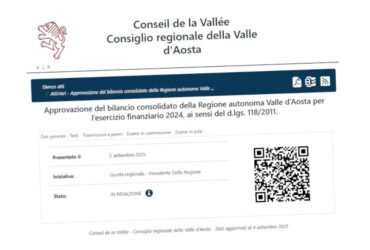 L'assegnazione alla II Commissione del Consiglio Valle del bilancio consolidato della Regione 2024