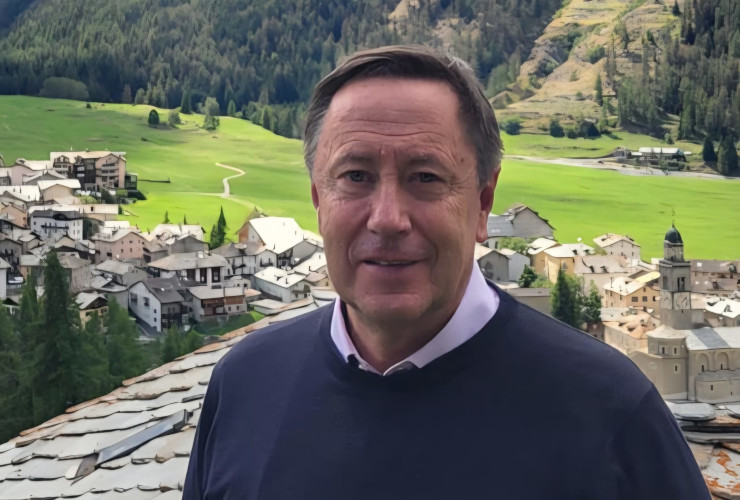 Franco Allera, sindaco uscente e ricandidato di Cogne