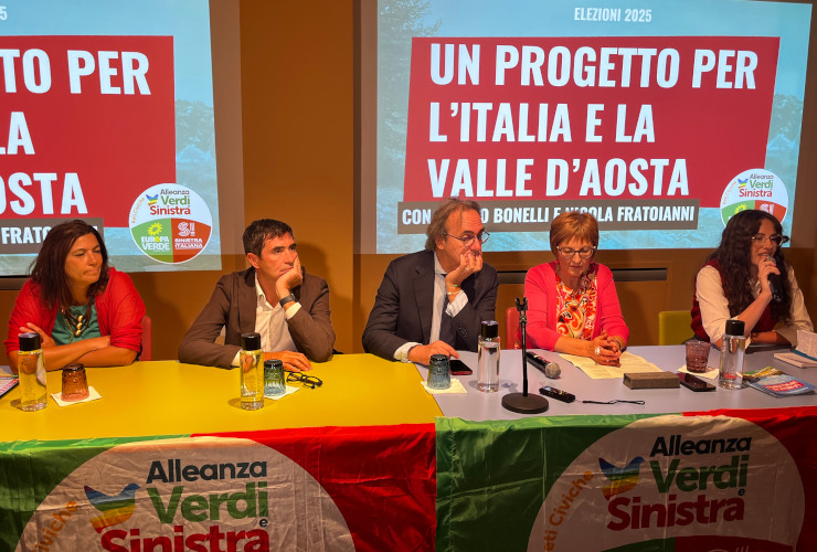 Katya Foletto, Nicola Fratoianni, Angelo Bonelli, Chiara Minelli e Marta Canuto