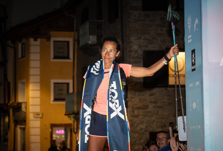Florence Golay-Geymond, vincitrice del TOR450 (foto Stefano Coletta)