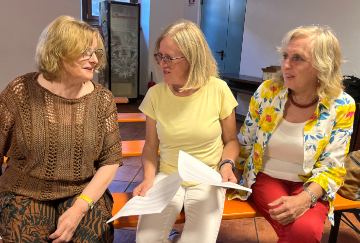 Simonetta Viotto, Monica Granier e Lorella Grange, candidate della Valdigne per AVS - Rete Civica VdA