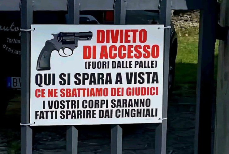 Una delle foto pubblicate sui gruppi social dei Comuni della Plaine