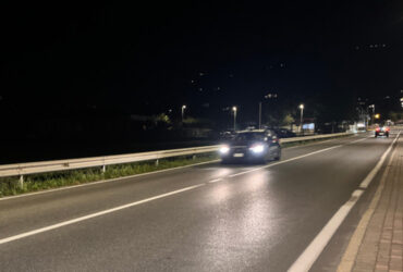 Una pattuglia dei Carabinieri a Charvensod
