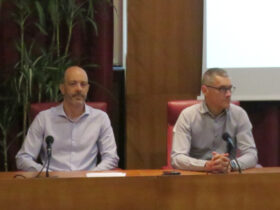 Daniele Stellin e Davide Bolognini, direttore e presidente del Parco naturale Mont Avic