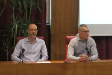 Daniele Stellin e Davide Bolognini, direttore e presidente del Parco naturale Mont Avic
