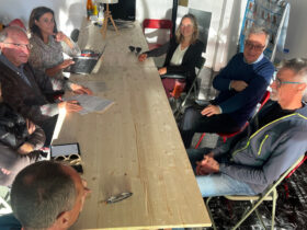 L'incontro nella sede di AVS - Rete Civica VdA con Raffaele Rocco e Valeria Fadda